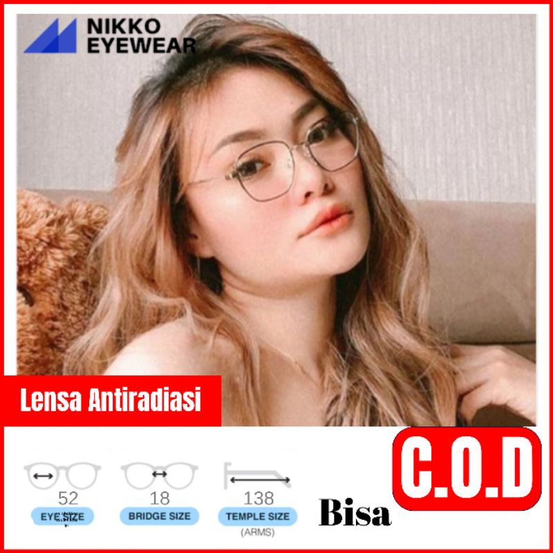 Frame Kacamata 98176,Gratis Lensa Minus,Kacamata Antiradiasi,Kacamata baca,Kacamata Korea