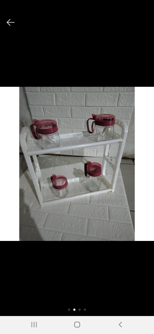 Gb064 Rak Bumbu Dapur Tempat Bumbu Rak Susun Bumbu Dapur Rak Bumbu 2 Tingkat