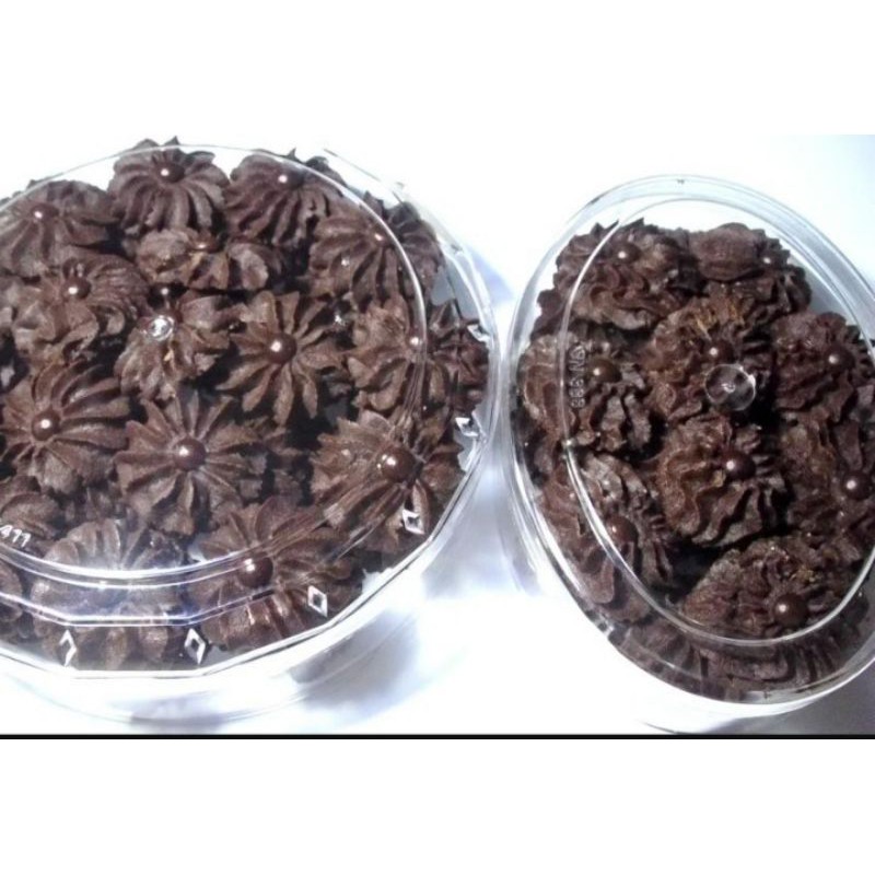 

Kue semprit coklat