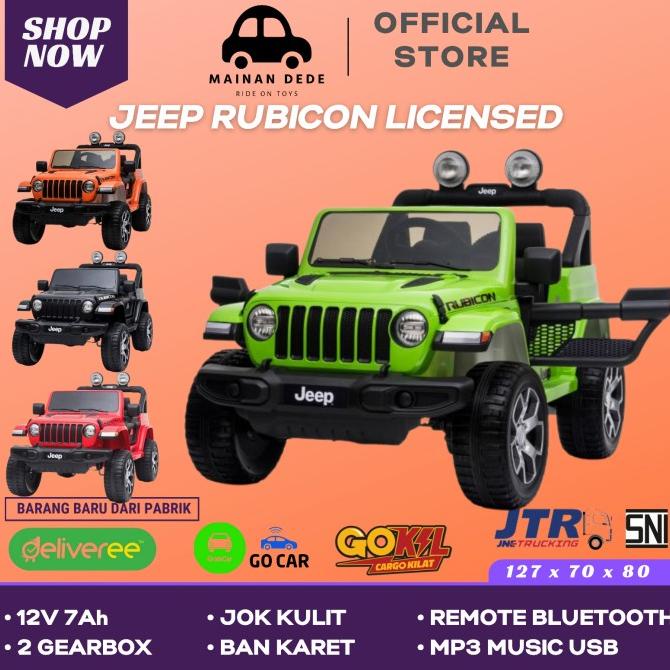 Mainan Mobil Aki Anak Jeep Rubicon Licensed