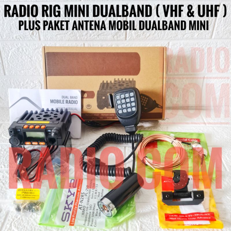 JUAL RADIO RIG MINI DUALBAND UNTUK MOBIL / RIG MINI DUALBAD WEIRCOM WR9800 REDELL DL9900 MIRIP MINI UV9800 DUALBAND