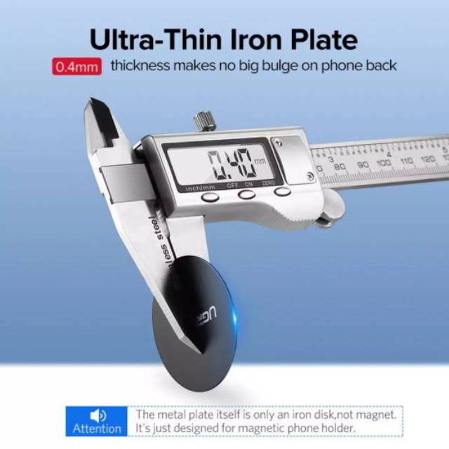 Ugreen Metal Plat Lempengan untuk Holder Magnetic Ugreen Plate for Holder Magnet