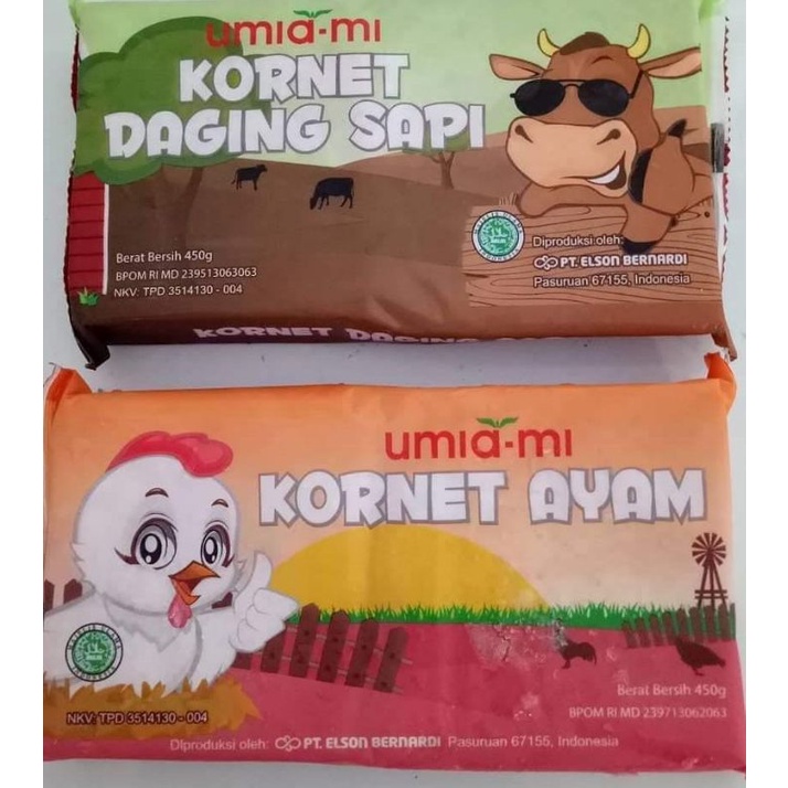 

kornet ayam dan sapi umi ami