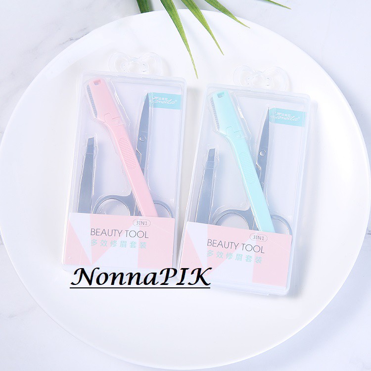 BEAUTY SET ISI 3 (GUNTING, PINSET, PENCUKUR ALIS)