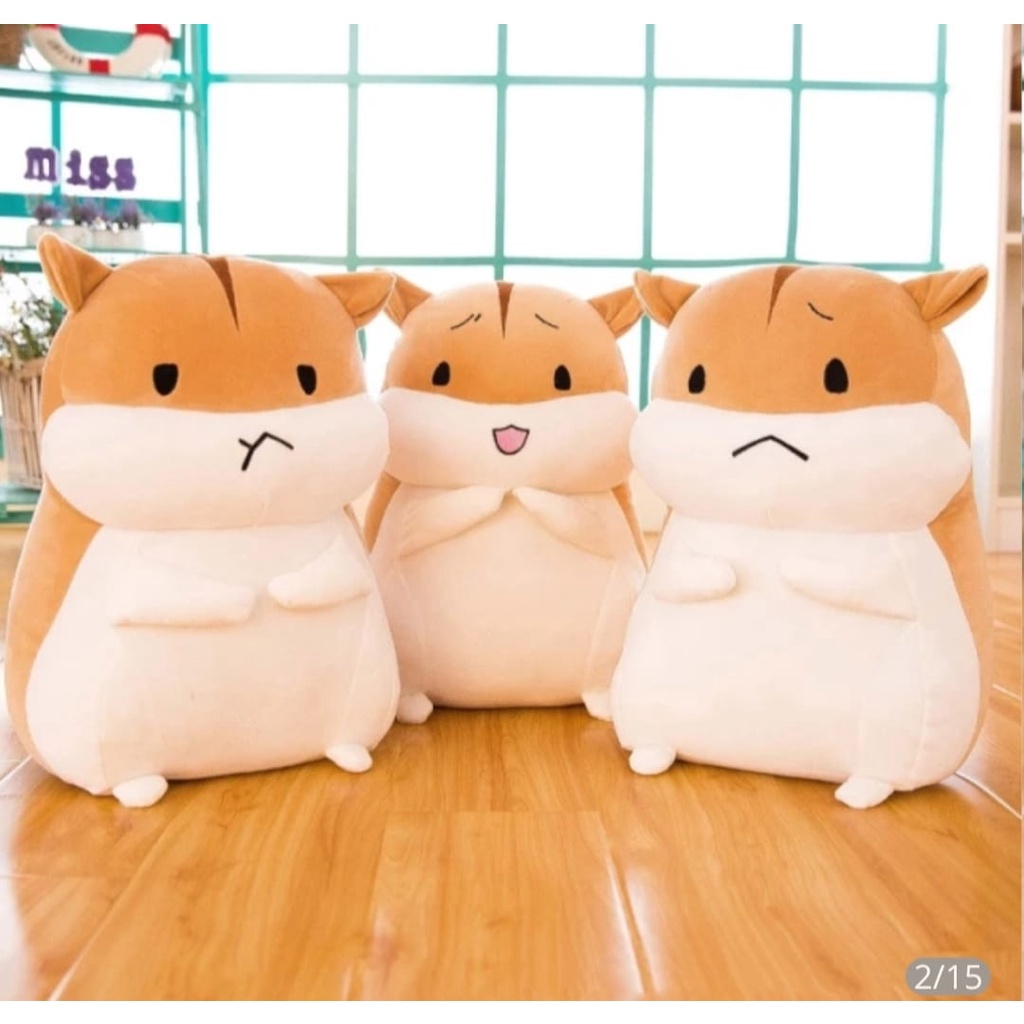 Boneka Animal Hamster coklat / Maianan anak lucu dan lembut/murah 35 cm