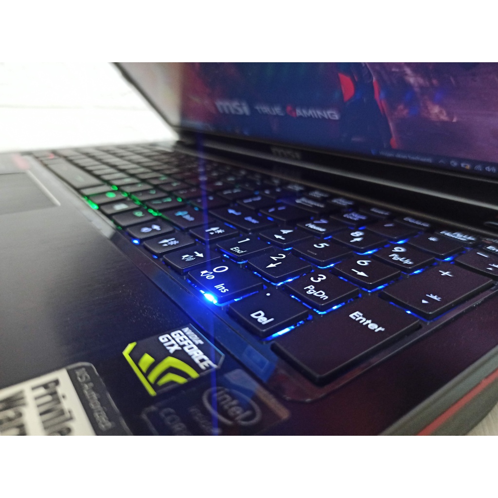MSI GE60 2QD Apache Gaming Core i7 RAM 16GB SSD 256GB VGA Nvidia GTX 950 Laptop Second Bekas gtx950 