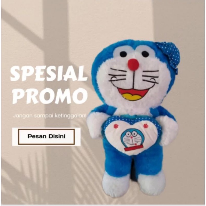 DORAEMON TOPI + LOVE LUCU, BESAR & MURAH