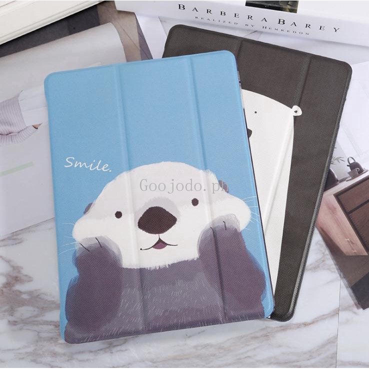 Case Stander Magnetik Bahan Kulit Motif Kartun Beruang Untuk ipad 9th Generation 2021 10.2 8th Gen 10.2 2020 7th Generation 2019 2 3 4 Air mini 9.7 2018