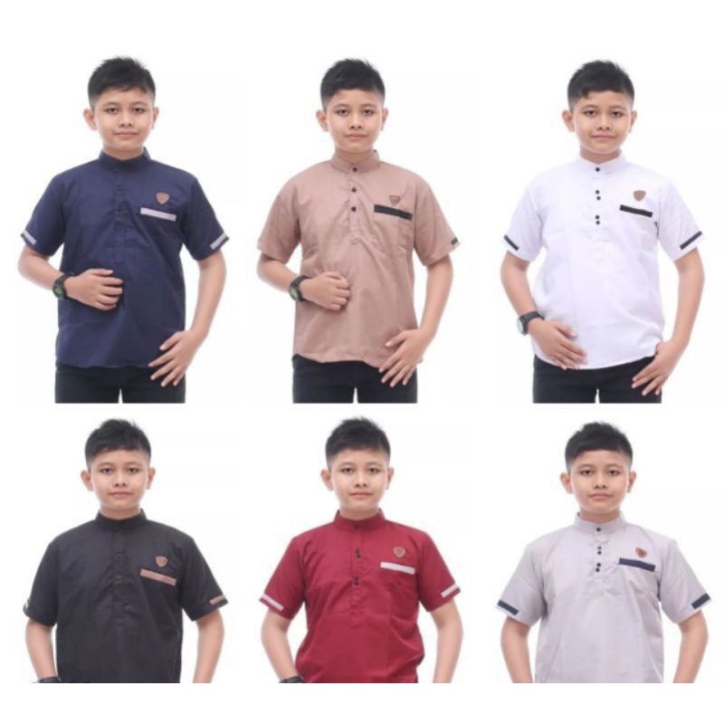 Koko kurta anak lengan pendek/kurta anak terbaru/kurta anak terlaris/kurta anak polos