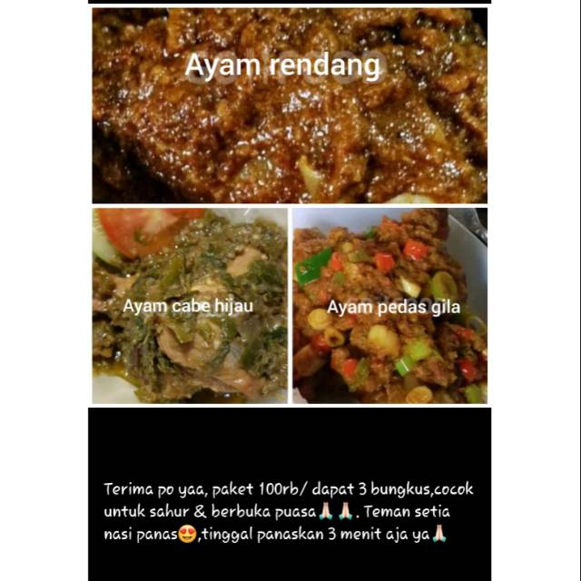 

Masakan siap saji aneka ayam