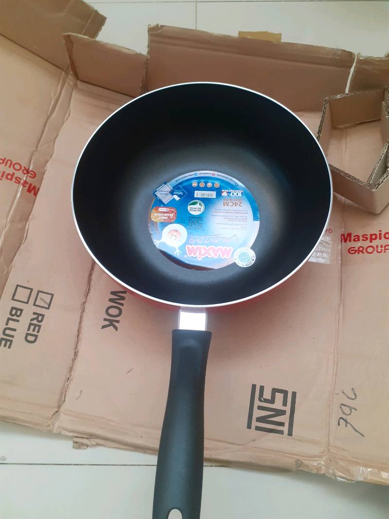 Maxim Wajan Cekung Valentino Deep Wok 24 Cm