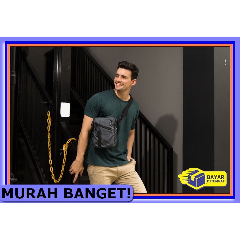 Tas Olga Pilihan Tas Selempng Pria Waterproof Antarestar Waistbag YQ804 Sling Bag Pria Tas Selempan