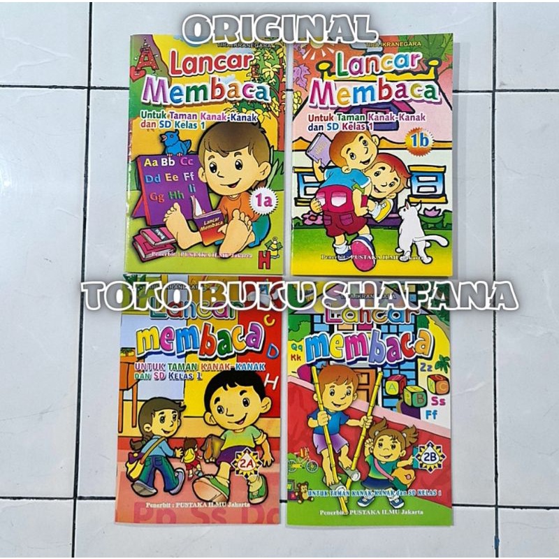 HARGA 4 BUKU : Lancar Membaca 1A 1B 2A 2B Untuk Anak TK dan SD Kelas 1