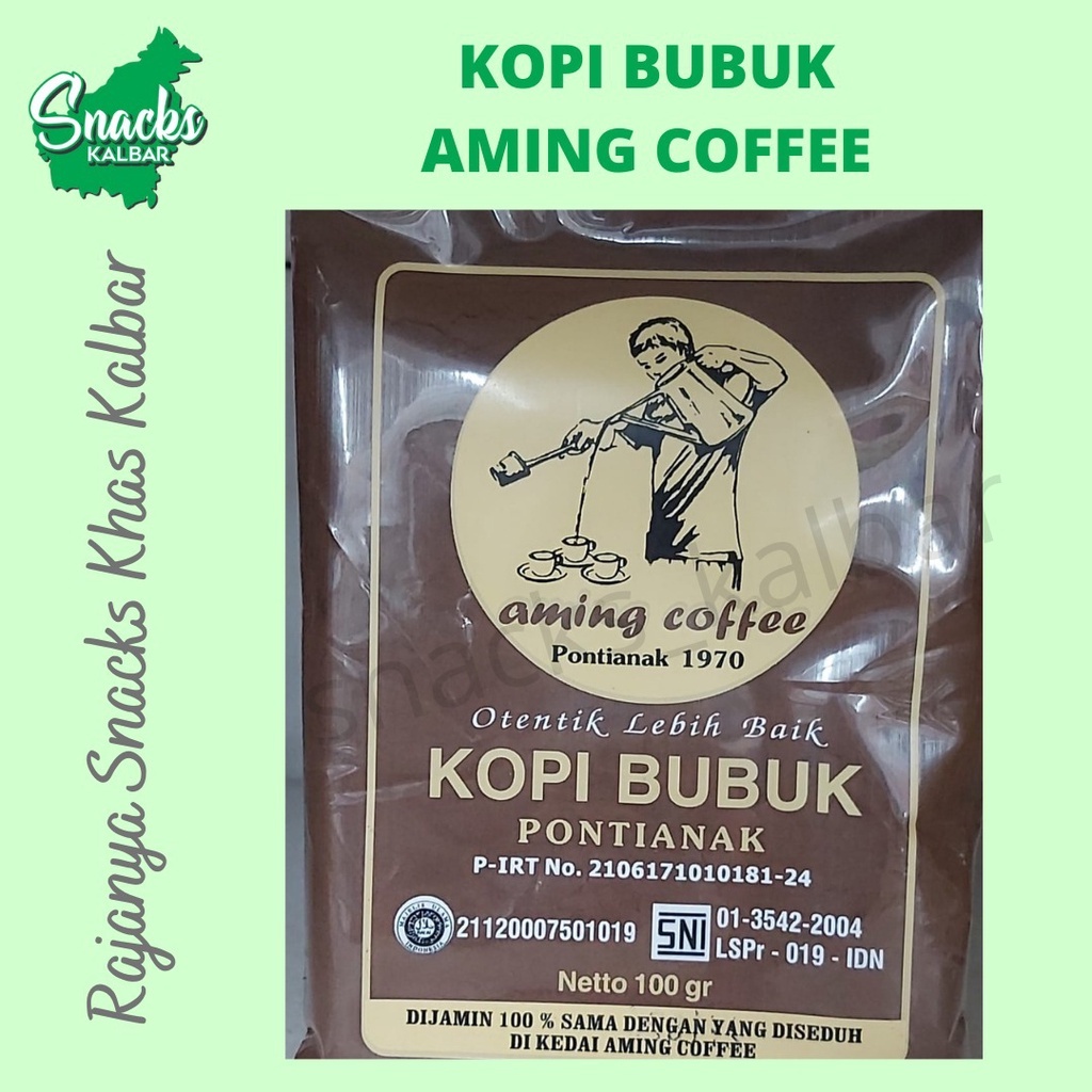 

Kopi Aming / Kopi Bubuk "Aming" 100 Gram Khas Pontianak