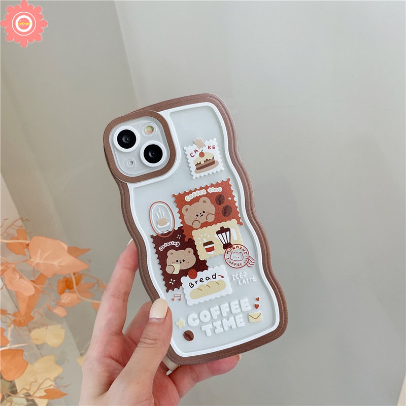 Casing Softcase TPU Redmi 10 9T 9C NFC 9A 10A Redmi Note 10 11 10s 11s Note 9 8 11s 10 Pro Max Plus Motif Kartun Beruang