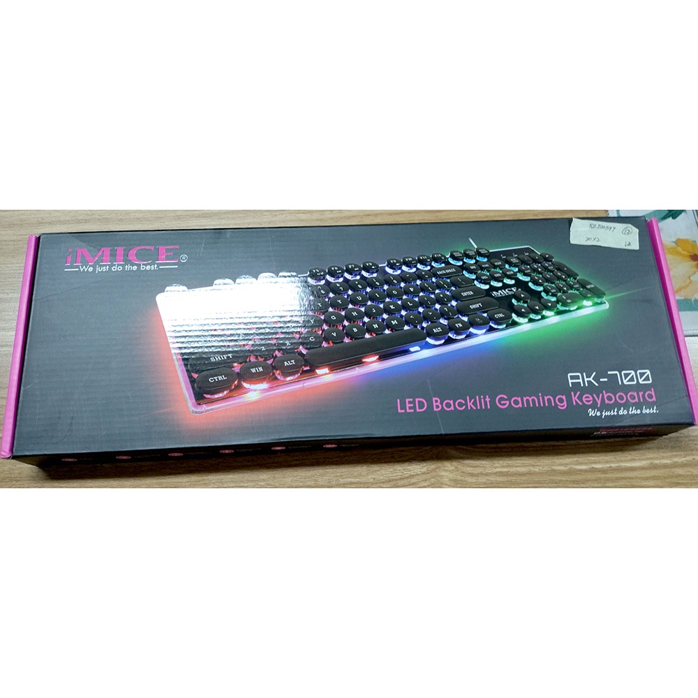 iMice Gaming Keyboard RGB Backlit - AK-700 - Black