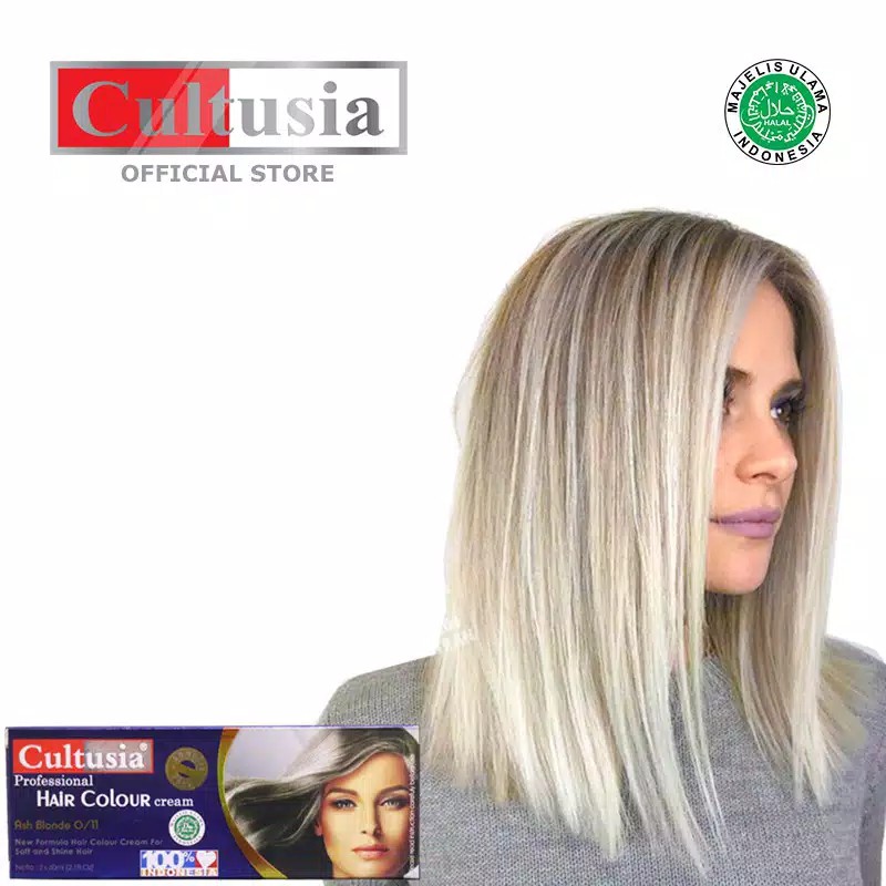 Cultusia Hair Color Ash Blonde 0/11 60 ML+CONDISIONER