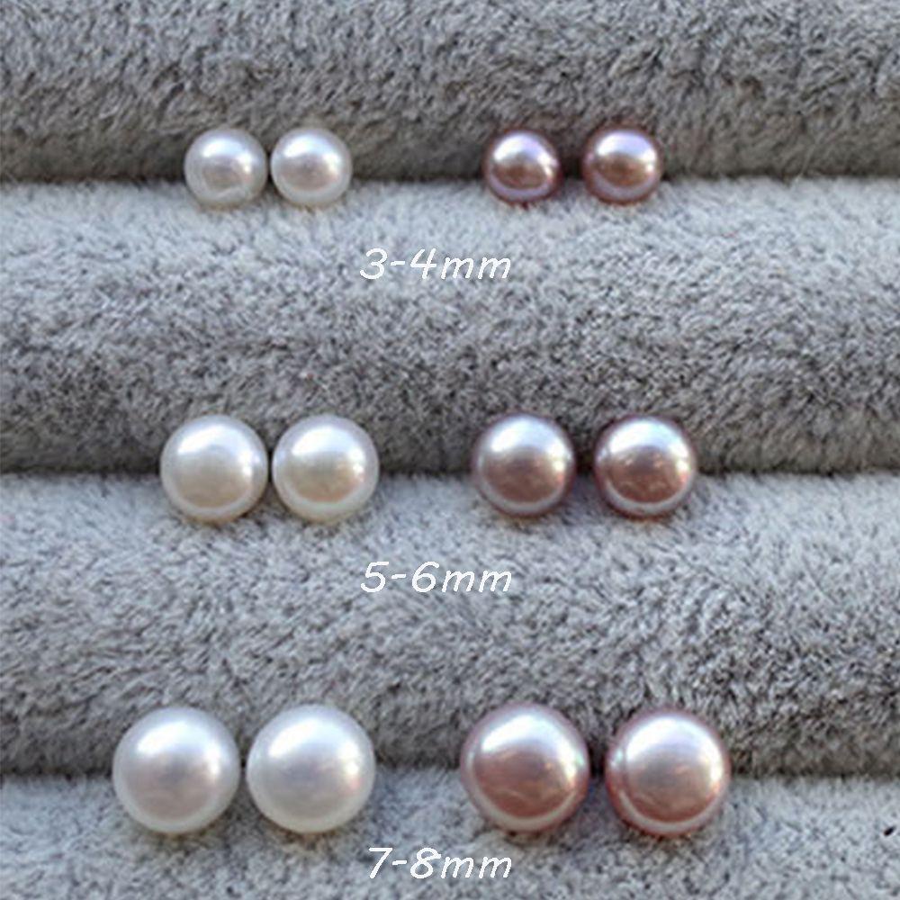 Nickolas1 Anting Pejantan Mutiara Daily Retro Pesta Warna Solid Temperamen Anting Korea Sederhana