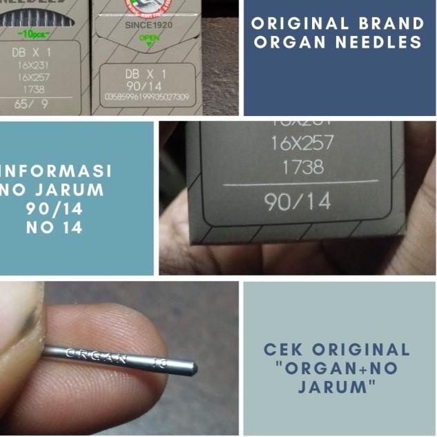 jarum mesin jahit DB organ asli - 14