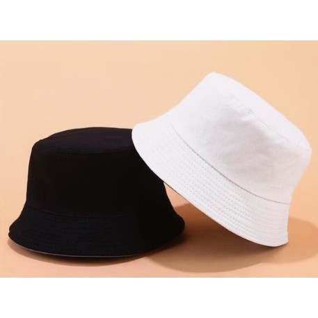 BISA COD Topi Bucket Hat Pria Wanita Dewasa Polos Rumbai Rawis Unisex Pantai Bulak Balik Termurah