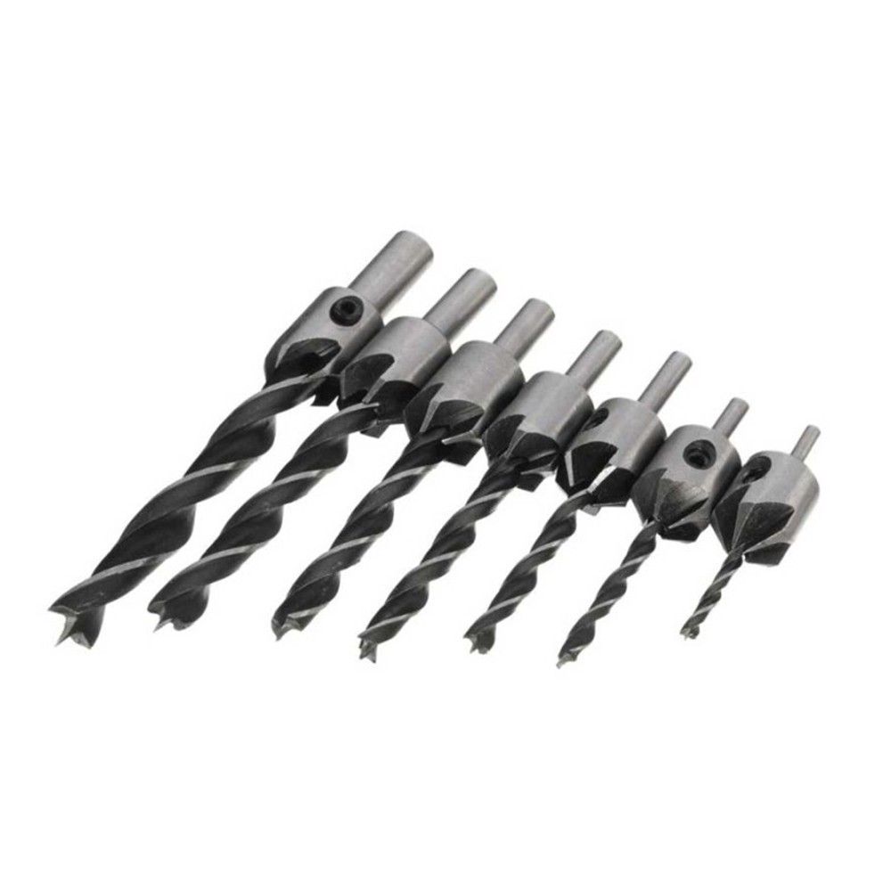 Mata Bor Drill Bit Countersink HSS 3-10mm 7 PCS