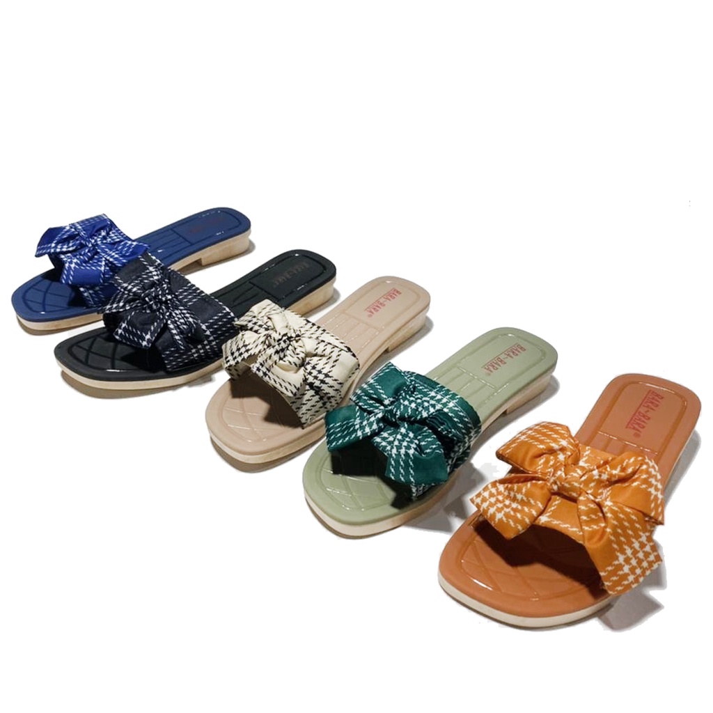 Bara~Bara Sandal Jelly Kokop Pita Garis Kotak 1186-KKPKT (AQ4)