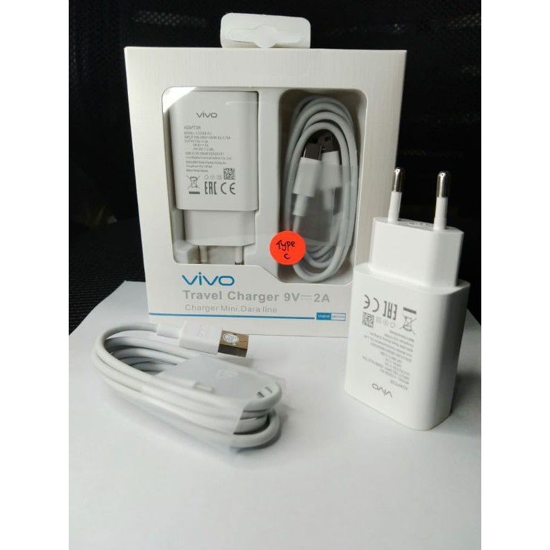 CHARGER ADAPTOR CARGER VIVO ORI 2A  KABEL DATA TYPE C  Y12 Y15 Y17
