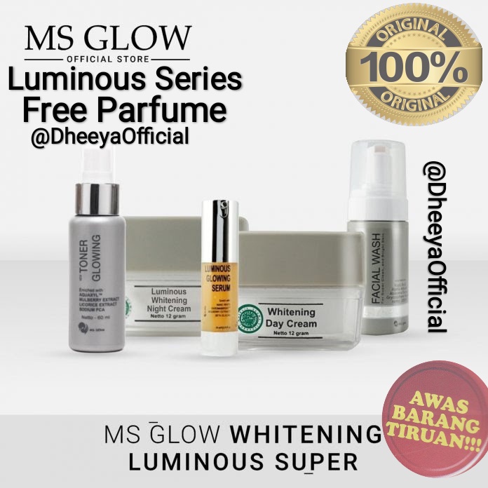 FREE PARFUM MS GLOW LUMIOUS SERIES / PAKET MS GLOW LUMINOUS (AWAS BARANG PALSU)