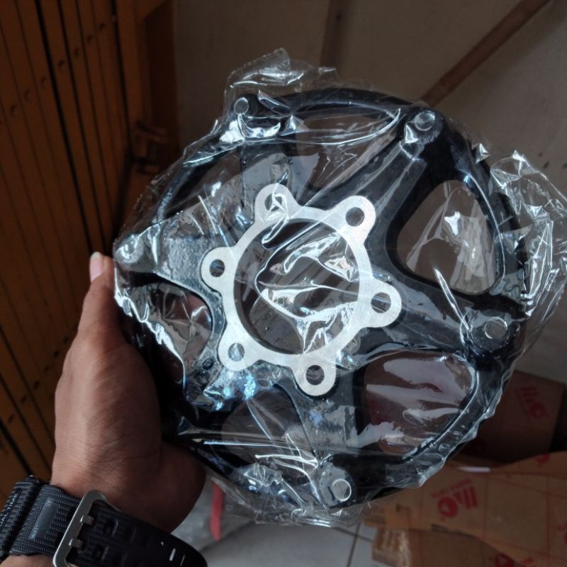Plendes Piringan Adaptor Cakram depan tiGer Revo Lubang baut 5 dan baut 6 PnP Ke Tromol GL, MP,