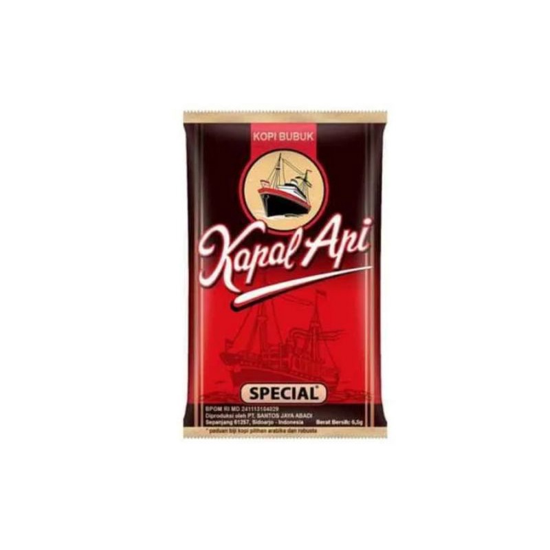 

Kopi Kapal Api Mini Special 6.5gr Tanpa Gula / 1pcs