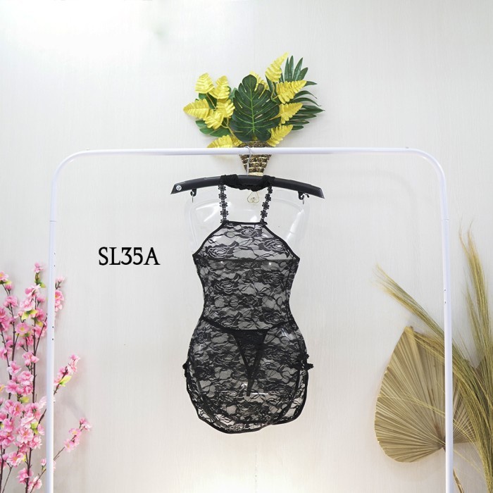 TERMURAH SEXY LINGERIE BABYDOLL DRESS LACE CHONGSAM BAJU TIDUR CINA SEKSI SL35A