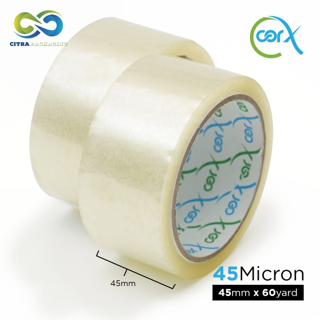 

COR X - LAKBAN 2 INCH X 60 YARD WARNA BENING dan COKLAT.