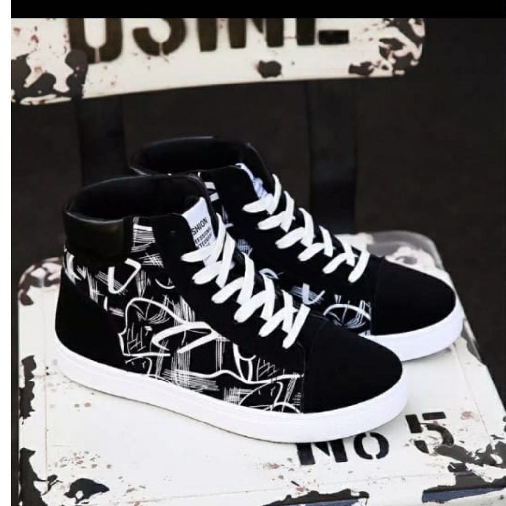 VENTINO BOOT/ VANS OLD SKOOL / PENTINO HITAM // SNEAKERS MURAH /VANS TERBARU