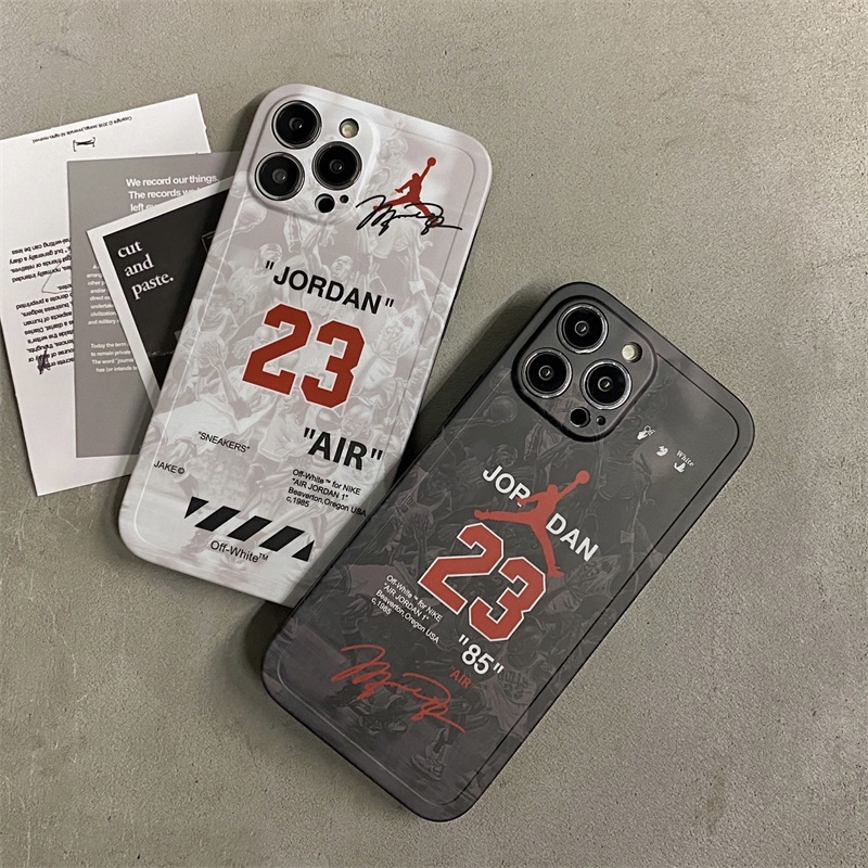 No. 23 case Handphone Motif Logo Basket Untuk Iphone X XS MAX 11 Pro MAX 12 13 Pro MAX