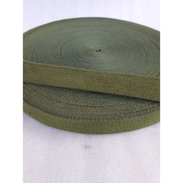 webbing katun tali webbing tas bahan katun lebar 2.5cm jual/roll