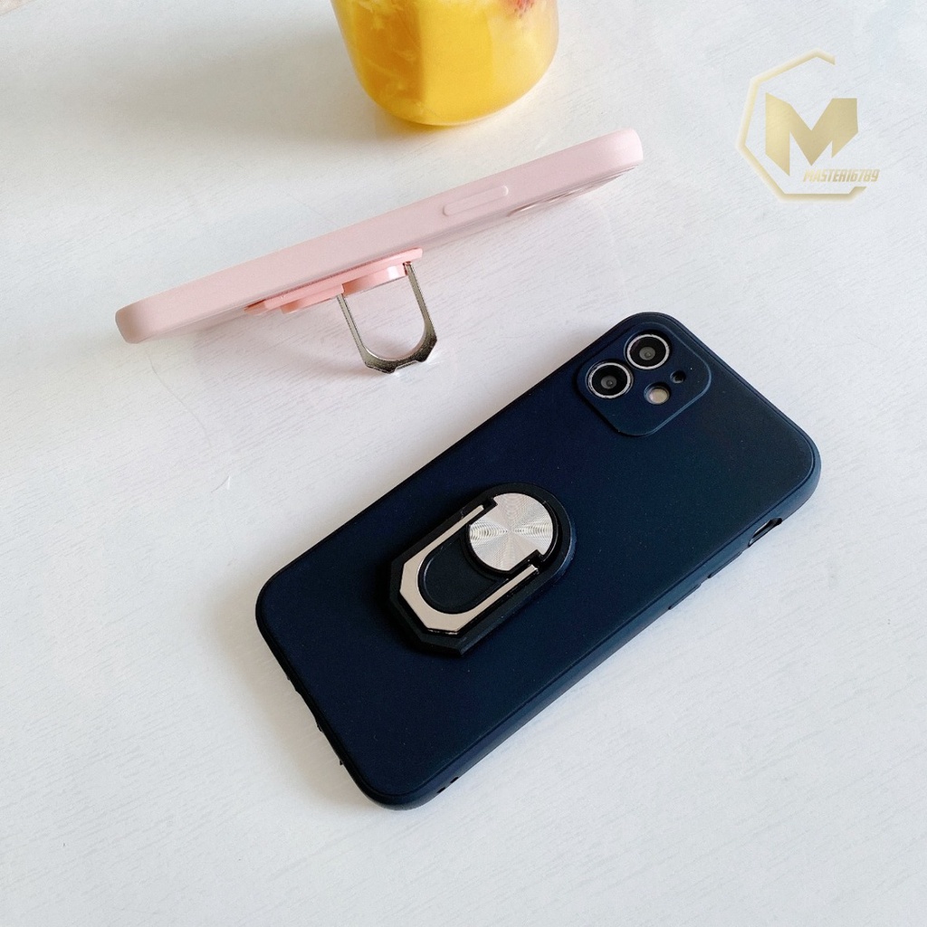 SOFTCASE MACARON RINGSTAND IPHONE 11 12 13 MINI PRO MAX MA2605
