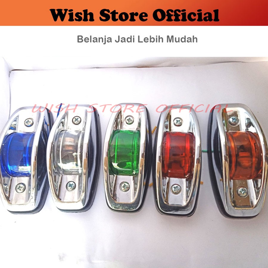 Lampu Bak Truk Bis kodok / Fender Lamp / Lampu Samping Bus Kodok / Side Lamp Bus Truk / Atap Bus Bak