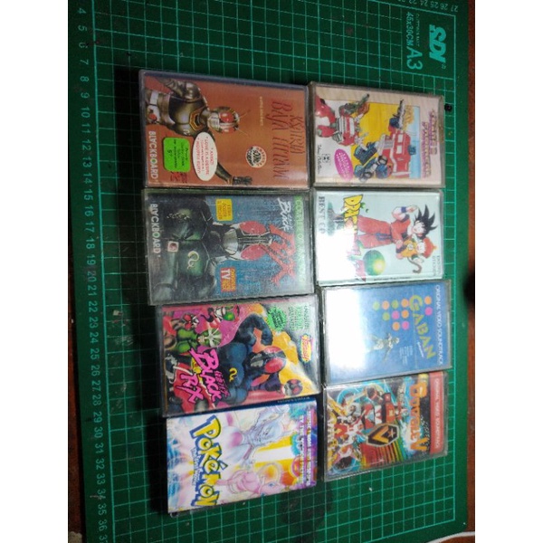 kaset pita set..kamen rider black rx,dragon ball,gavan dll