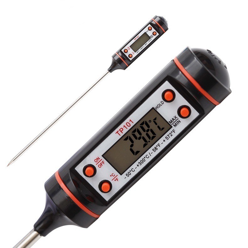 TD1 - Termometer Panjang Thermometer Digital Pengukur Suhu Minyak Kopi Air Daging