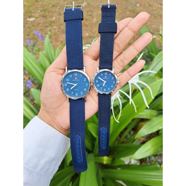 JAM TANGAN KANVAS ARMY SKY JAM TANGAN KAIN PRIA WANITA COUPEL