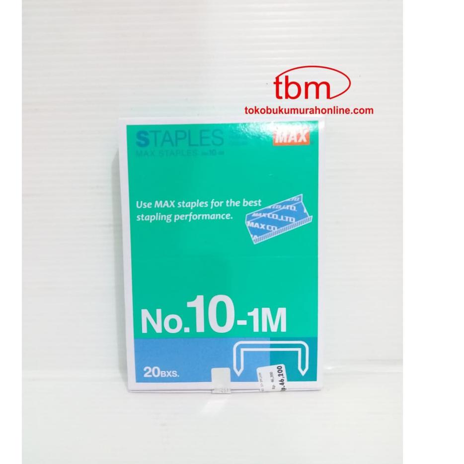 

Big Sale REFILL STAPLES MAX NO. 10 PACK / ISI STAPLES KECIL / ISI STAPLES MAX NO. 10