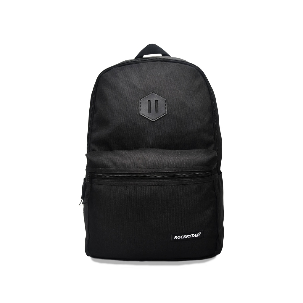 OS 01 tas Rockryder Backpack ransel waterproof   distro bagpack gendong pria wanita sekolah-OS 03 BLACK