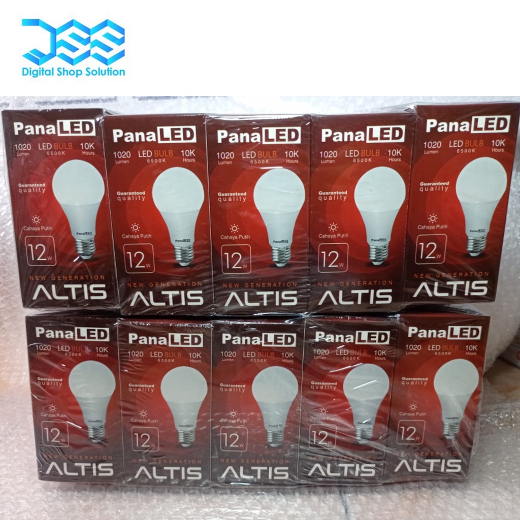 Lampu LED Murah Bohlam LED PANALED ALTIS Cahaya Putih 10PCS