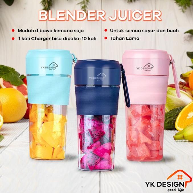 YK DESIGN YK-100 Blender Juicer Portable / Blender Buah Cup 300 ml
