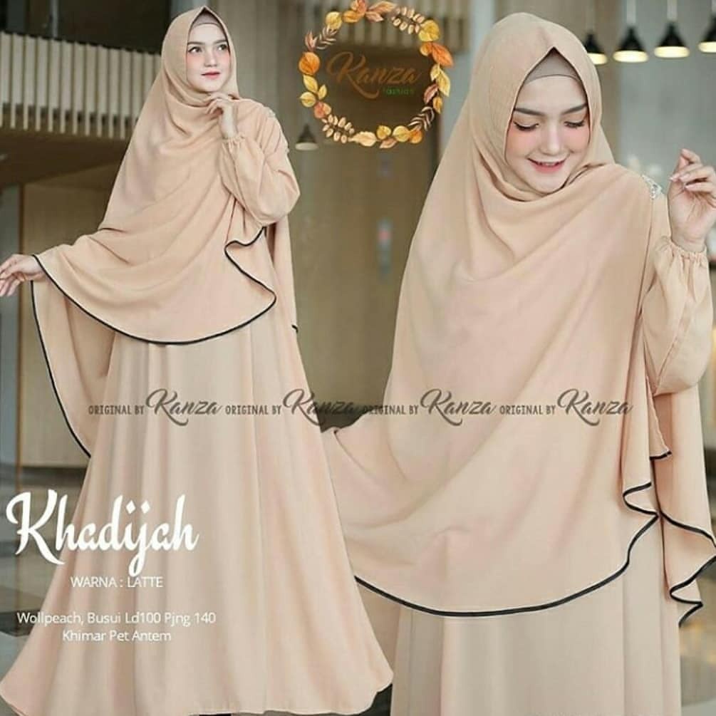 Khadijah syari free hijab/gamis syari