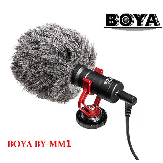 Boya BY-MM1 Shotgun Microphone for Smartphone &amp; DSLR Ori