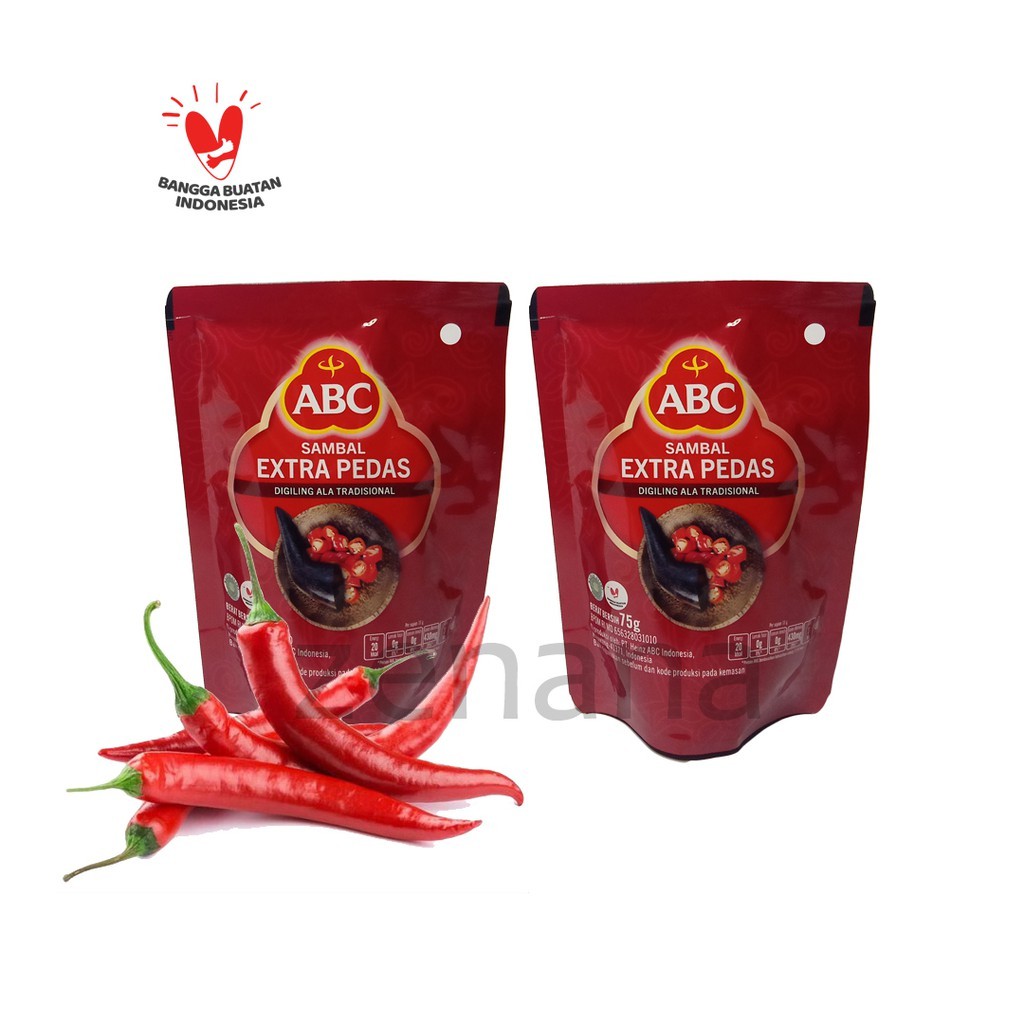 

ABC Saus Sambal Extra Pedas Saos Sambal Abc Extra Hot 75 Gr Saos Abc Pouch Murah