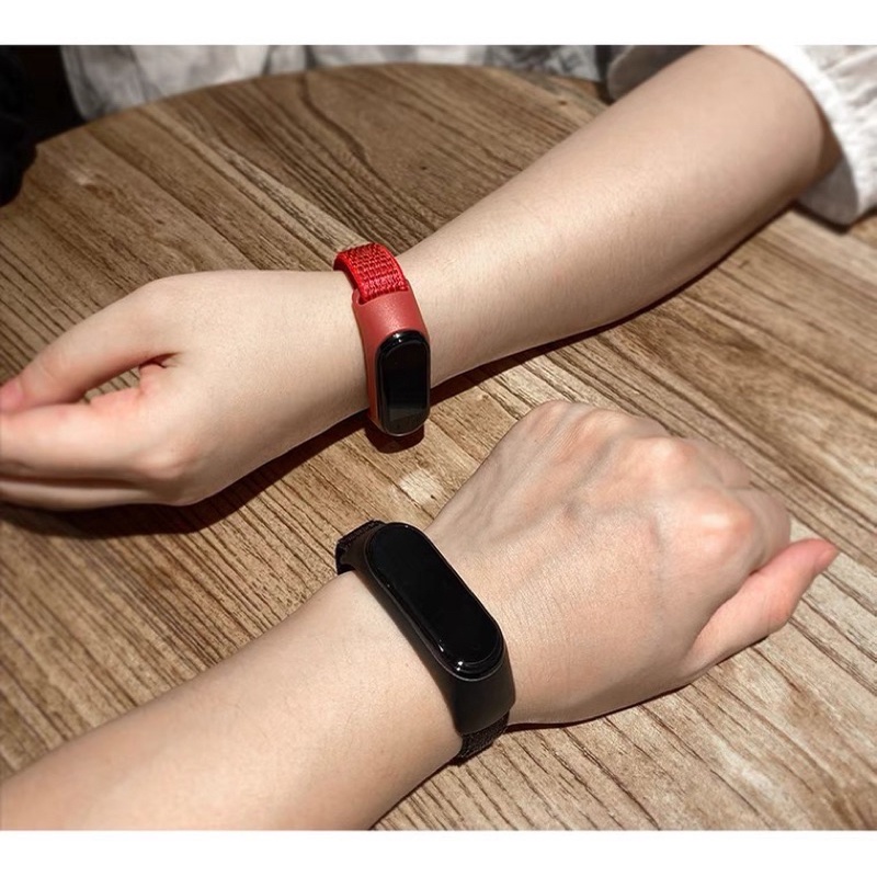 Strap Mi Band 7 6 5 3 4 Nilon Tali Pengganti Xiaomi Mi Band 7 Nilon Warna Warni