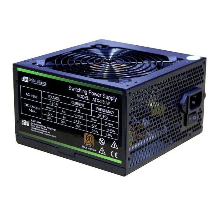 Digital Alliance Power Supply 550W 80 Plus Bronze - PSU 550W