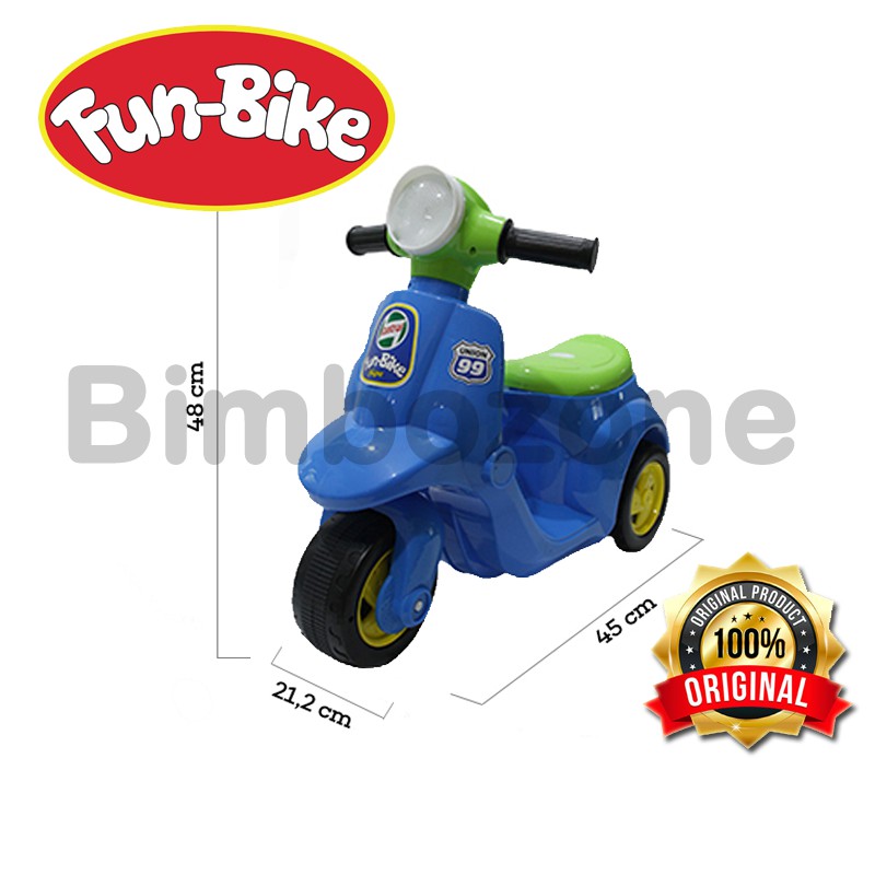 Bimbozone - Mainan Anak Motor motoran Toy Vehicle - Fun Bike VESPA BEKO